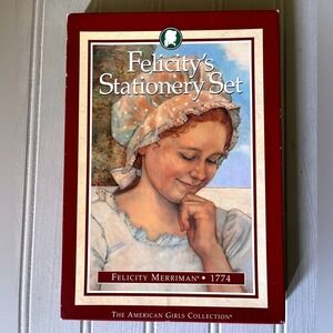 Vintage 1996 American Girl Felicity's Stationery Letter Notecard Set Stickers